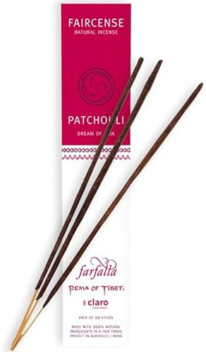 Farfalla Tibetische Premium Räucherstäbchen mit Bambusstab - Natürliche Zutaten und Öle