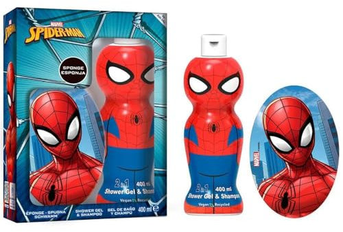 Spider-Man Shower Gel & Shampoo 400 ml und Schwamm