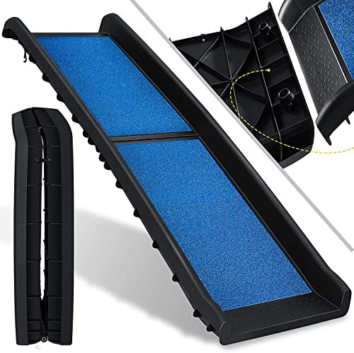 KESSER® Rampe pour Chien | Escalier pour Chien | Rampe Automatique pour Chien | Rampe de Coffre de Voiture Pliable automatiquement pour Animaux de Compagnie
