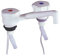 CR-MOESANCO® KIT NOVO Mitigeur Blanc avec Double Entrée et 2 Pinces pour Caravane, Camping-car, Camping-car ou Bateau