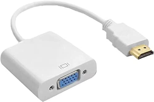 Mr. Gadget's Solutions Adaptador HDMI a VGA, 1080P HDMI macho a VGA hembra para computadora, escritorio, laptop, PC, monitor, proyector, HDTV, Chromebook, Raspberry Pi, Roku, Xbox y más