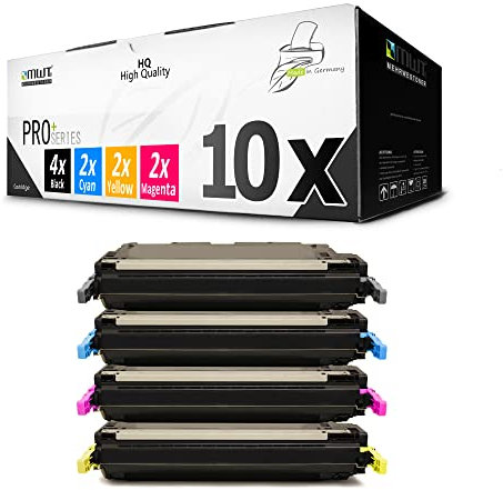 MWT Toner 10x kompatibel für HP Color Laserjet 3800 ersetzt Q6470A-Q7583A 503A 501A