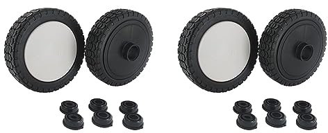 GreenStar Ring mit Kunststoff-Rad Universalgröße, schwarz, 27210 (Packung mit 2)