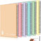 Lewtemi 6 Pack Small Left Handed Notebook 8x5 Lefty Spiral Notebooks Lefty Wire Bound Mini Notebook 50 Sheets College Wide Ruled Paper Journal for School (Multicolored)