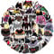 Mothman Stickers Pack | 50pcs Cartoon Mystery Men Stickers for Laptop Water Bottle Travel Case Phone Skateboard - Vinyl Waterproof Mothman Decor for Kid Boy