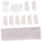 Nail Art Print Stencil Set Nail Art Stencils Metal Salon Nail Stencils Nail Cutting Stencils Stamp Set Nail Polish Clear Nail Stamp Kit Nail Plate Sponge