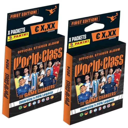 Panini World Class 2024 Fussball Sticker - Sammelsticker - 2 Blister