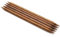 KnitPro Ingwer-Doppelspitz-Stricknadeln – 12,5 cm x 6 mm, 5er-Pack, Brown