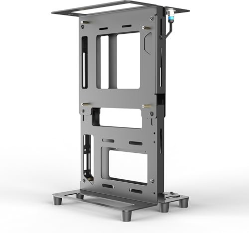 Egowz PC Creative Assembly Frame Test Bench, DIY Computer Case PC Frame Desktop Chassis Rack Stand Open Air Testbench Fits ATX ITX M-ATX Motherboard (ITX)
