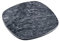 Kesper 38410 | Servierplatte aus massivem Marmor 25 x 25 x 1 cm grau poliert Buffetplatte