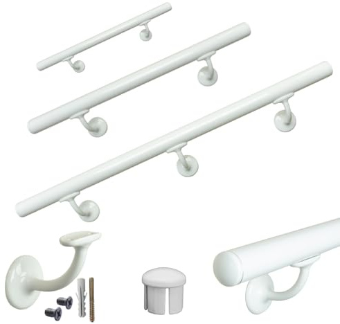 Parpyon® Corrimano a muro Scala Tubo passamano Prodotto 100% Italiano Fissaggio a parete