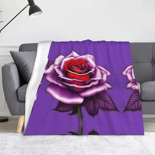 KINGWW Manta de franela rosa fucsia – Manta festiva para sofá, funda de cama de felpa, idea – 50 x 60 pulgadas (125 x 150 cm)