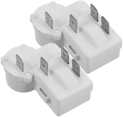 Angoily Compressor Overload Protector for Refrigerator Starter Relay Ptc Protection Suitable for Freezer Compressor
