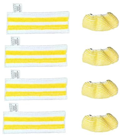 JOZJJ Paños de fregona nuevos compatibles con aspiradoras de Mano Karcher Easyfix SC2 SC3 SC4 SC5, Almohadilla de Limpieza de Microfibra, Accesorios for fregonas a Vapor(8pcs)