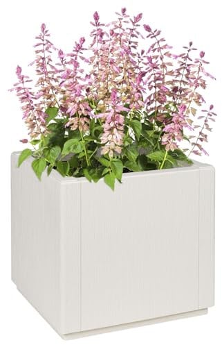 vidaXL Fioriera da Giardino Bianca 36x36x35 cm in PP