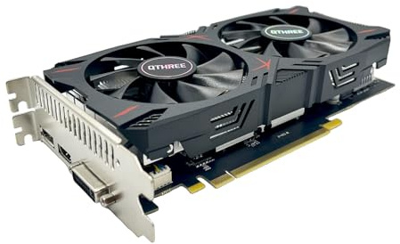 QTHREE Geforce GTX 960 4GB Graphics Card,GDDR5 128-bit,DP,HDMI,DVI-D,4K | Video Card for PC,PCI Express 3.0 x16,Dual Fans HDCP Ready,Computer GPU for Gaming/Working,DirectX 12