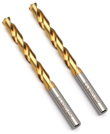 HSAWBIT Boîte de 2 forets M42 HSS 9,5 mm pour métaux durs/cobalt pour acier inoxydable, fonte, cuivre