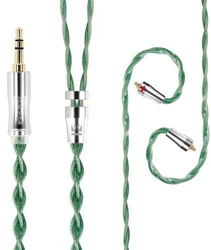 KBEAR Aegis - Cable IEM de 4 núcleos, chapado en plata, cable de actualización de auriculares HiFi de 120 cm para Sh-ure SE315/ SE425/ SE535/ SE846/ SE215 TIN-HIFI T2/ T4 Fi-iO FH3/ FH7S (MMCX
