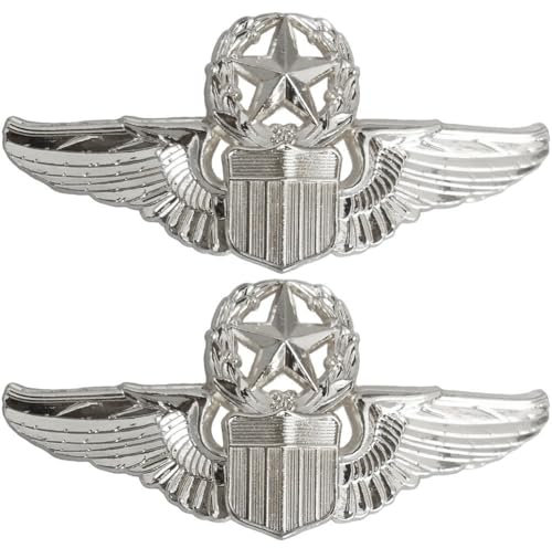Zghhc 2 Stück Piloten-Souvenir-Abzeichen, Fliegerflügel-anstecker, Kampfpiloten-brosche Für Kleidung, Rucksack, Mütze, Schal, Hemd, Uniform, Dekoration