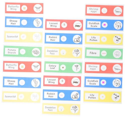 Ciieeo 36 Stück Vorbereiteter Mikroskopobjektträger für Pflanzen und Tierproben Lernspielzeug für Sicher Scharfe Kanten für Spannende Experimente im Labor und Zuhause