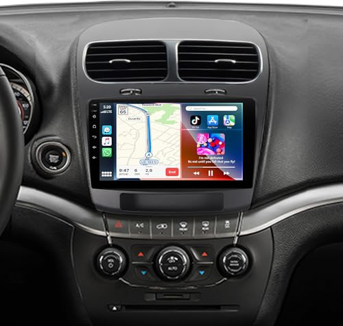 ACAVICA 9 Zoll Autoradio für FIAT Freemont Dodge Journey 2011-2019 Android 15 4+64GB Wireless Carplay Android Auto Bluetooth 5.4, Touchscreen Radio Car Stereo GPS Navi, WiFi 6.0