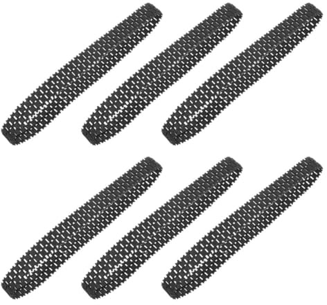 Abaodam Chenilles de Char Télécommandé Ensemble de 6 Pièces en Caoutchouc Noir Légères Absorption de Chocs pour Surfaces Dures et Projets DIY