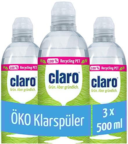 Claro Liquide Rincage Lave Vaisselle 3 x 500ml - écologique
