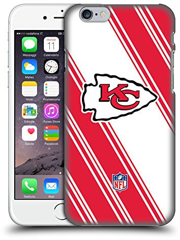 Head Case Designs Offizielle NFL Streifen Kansas City Chiefs Artwork Harte Rueckseiten Handyhülle Hülle Huelle kompatibel mit Apple iPhone 6 / iPhone 6s