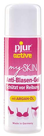 pjuractive mySKIN - Hautschutz-Gel für Frauen - Nie wieder Schmerzen durch Wundreibung und Blasen dank unsichtbarem Schutzfilm (30ml)