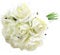 A1-Homes 27cm Bunch/Bundle of Artificial Roses - 9 Large Flower Heads - (1 Bunch, Cream/Ivory)