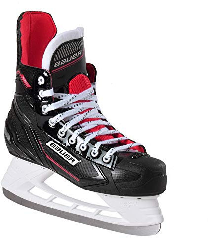 BAUER Herren Eishockey Schlittschuhe NS Senior, Schwarz-Rot, XS (33,5)