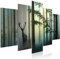 decomonkey Bilder Tiere 200x100 cm 5 Teilig Wandbild Groß Leinwandbild XXL Deko Wohnzimmer Schlafzimmer Büro Wanddeko Leinwand Pictures For Wall Poster Wall Painting Wandbilder Set Natur Abstrakte