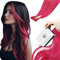 RUNATURE Extension de Cheveux Keratine Rose Extension Cheveux Humain Keratine Froide Rose Extension Keratine Remy Hair I Tip Hair Extensions 16 Pouces/40cm 25 Mèches/20g