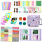 Leebotree Instantané Caméra Accessoires Compatible avec Instax Mini 12 Appareil Photo, Le Package Comprend Housse de Caméra,Album, Cadres, Autocollant de Bord and Coin (Violet Chat)