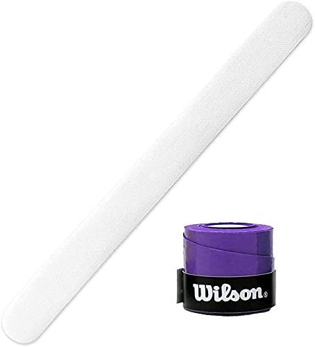 Protector Pala de Padel Transparente Rugoso Pack de Protectores + Overgrip Wilson Pro - Cinta Protectora Funda Pala de Padel Multigranulada Silicona Resistente (1 Trans + Over Morado Liso)