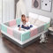UISEBRT Bettgitter Bettschutzgitter für Kinder 50cm 5-Loch Höhenverstellbar - Bett Rausfallschutz Kinder, Kinderbettgitter für Familienbett und Kinderbett (50cm, Kirschrosa)
