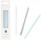 Talking Tables Pack of 16 Silver and Blue Candles with Holders | Tall Thin 10cm | Cake Decorations for Birthdays, Baby Shower, Boys Party Blue-Candle-M, Bluecandles