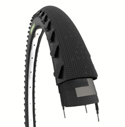 ECOVELO Demi Slick Reifen 26 x 1.95 (50-559) für Mountainbike, Trekkingbike, Hybrida, Stradale - Schwarz