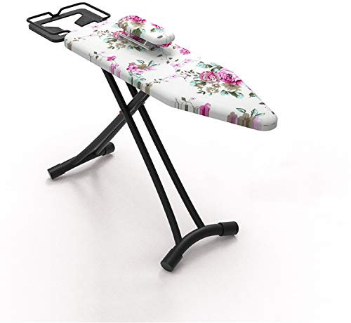 Samnuerly Bügelwerkzeuge für Zuhause, mit Verstellbarer Bügeleisenablage, Metall-Bügelbrett für Hotels, Schlafzimmer, Wäschezentrum, Bügeltisch, faltbar (Color : #2,