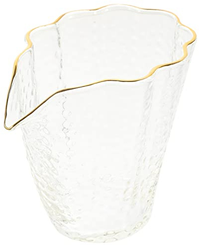 UPKOCH Japanischer Glas Teebehälter mit Hammermuster zum Aufbrühen | Transparent, Schlichtes Design, für Teezeremonie und Private Runden, Sauber Verarbeitet und Glänzend