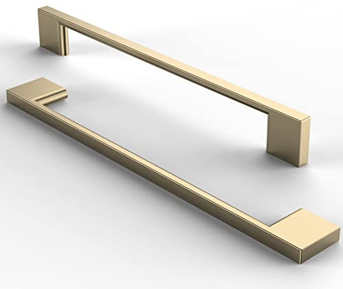 FURNIWARE 5 Pack Cabinet Pull,Brass Cabinet Handles,Hardware Drawer Pulls,Solid Aluminum Kitchen Cabinet Door Handles Pull-192mm(7.6 Inch) Hole Center