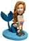 mydedor Benutzerdefinierte Wackelköpfe Figur Puppe, Meerjungfrau benutzerdefinierte Wackelkopf, Wackelkopf Figuren Handgemachte personalisierte Skulptur Geschenk