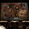 GIVLWF Papier Peint Intissé de Engrenages En Métal Steampunk Rétro, Photo Personnalisée 3D Déco de La Maison - Pour Salon Chambre D'enfant Décoration Murale 430 x 300 cm