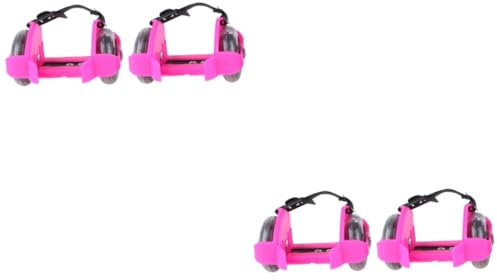 Toddmomy 2 Paar Wanderschuhe von Leichtathletikschuhe für Kinder leuchtende Skateschuhe Geschenk Rollschuhe Schlittschuhe mit Licht Skate-Roller Blitz heiße Reifen Scrollrad Abs