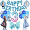 GerRiT Prinzessin Geburtstag Deko 3 Jahre, 20 Stück Party Luftballons Deko, FolienballonDekoration,Geburtstagsdeko Luftballons (Zahlen Luftballon 3)