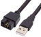 xiwai Einzelnes USB 2.0-Stecker Typ A auf internes Motherboard-9-poliges 10-poliges Stecker-Header-Kabel, Verlängerungskabel mit Hülle, 20 cm, dehnbar