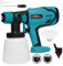 Pistola a Spruzzo per batteria Makita 18 V, 2 ugelli in ottone e 3 modelli per la verniciatura di case, recinzioni, interni ed esterni, ecc. (Batteria non inclusa)