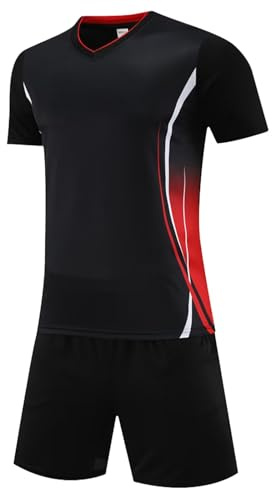 Kids Boys Football Kit Children Soccer Jersery Set Gym Shorts and T-shirt Sets Sports Outfit for kids Age 5-13 Years