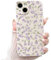 NITITOP Compatible with iPhone 14 Plus Case Cute Flower for Women Girls Floral Dark Purple Rose Design Vintage Shockproof Soft Girly Slim TPU Fashion Protective Phone Cover - Dark Purple