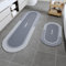 SIXHOME 43 * 70+40 * 150cm Blue Super Absorbent Bath Mats for Bathroom Floor Magic Mat Non Slip Absorbent Bathroom Mat Quick Dry Machine-Washable Dry Bath Rug